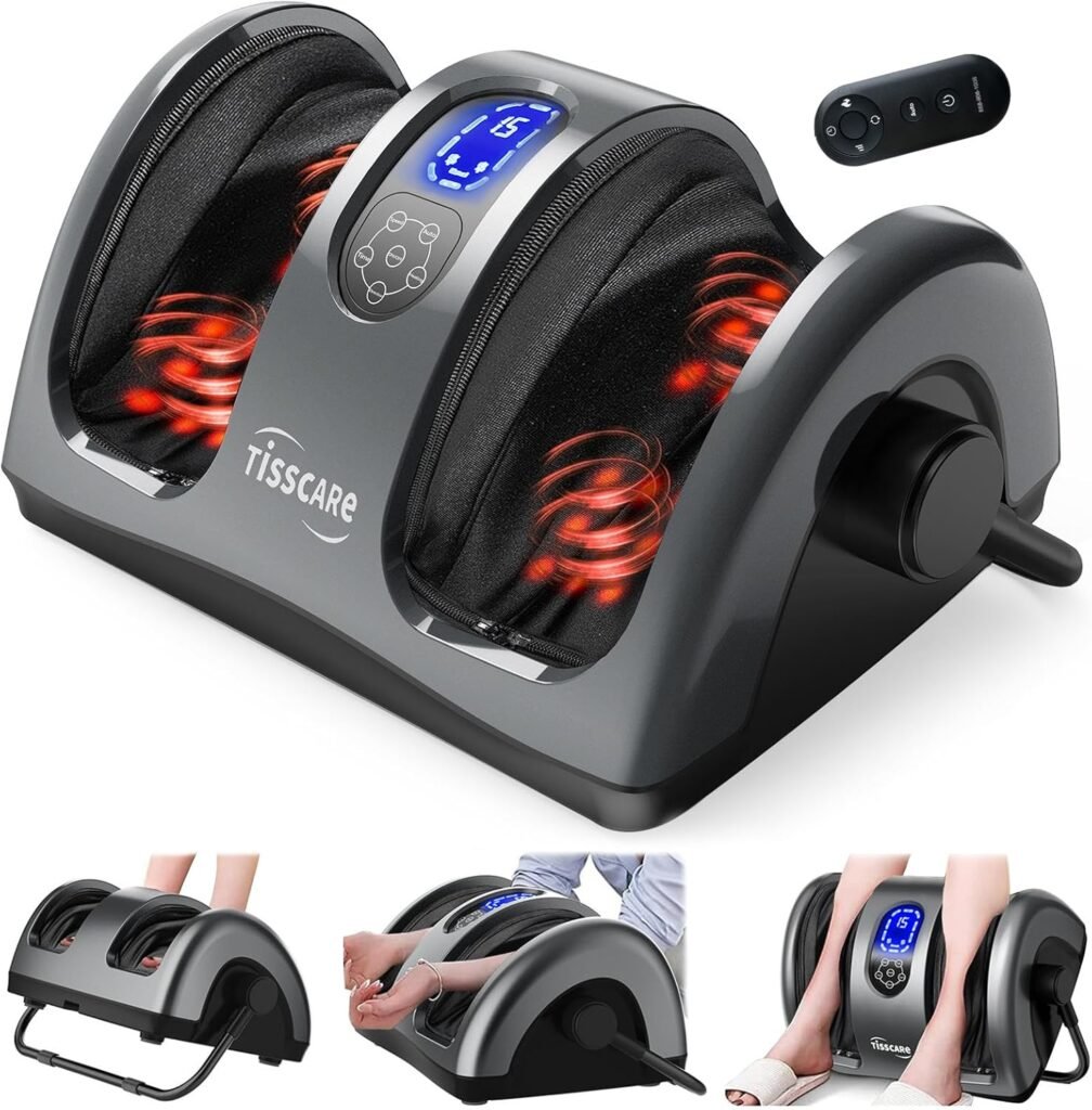 Tisscare shiatsu foot massager with heat